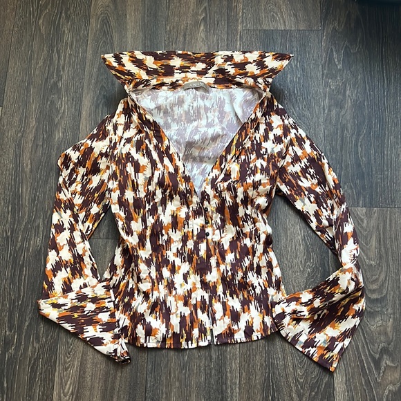 LORA - PRINTED FITTED SHIRT - Picture 2 of 7